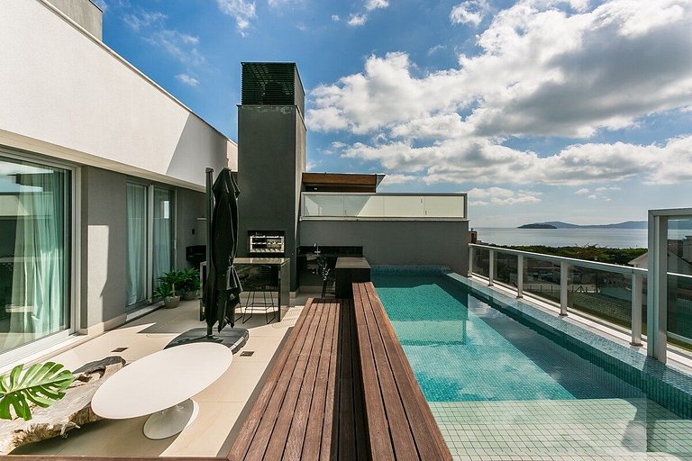 Cobertura Jurere Quay vista incrível  praia
