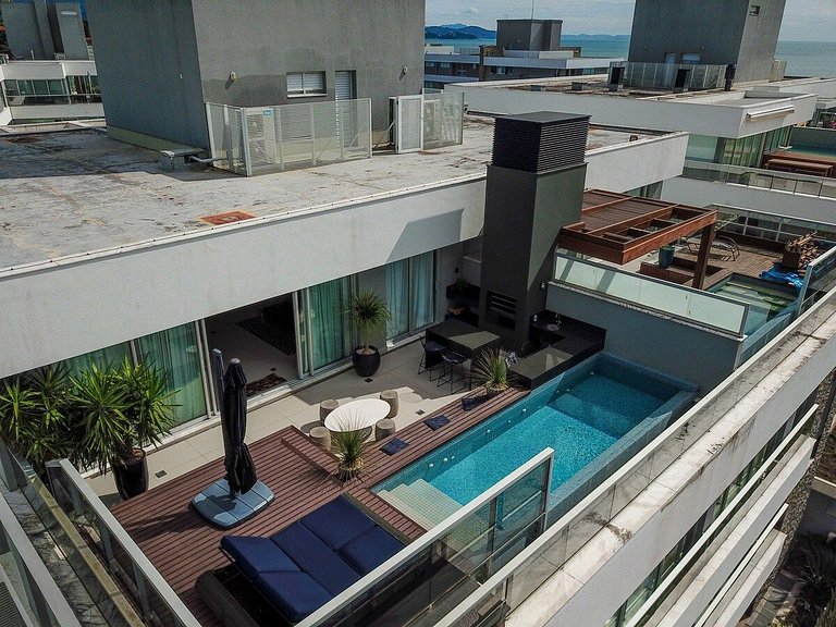 Cobertura Jurere Quay vista incrível  praia