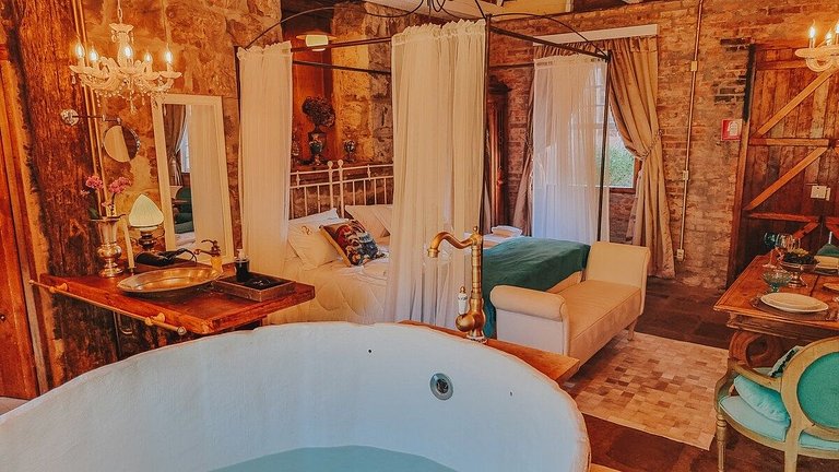 Casa histórica vista Vinhedo e lareira Gramado