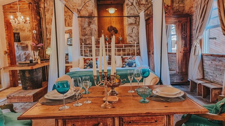 Casa histórica vista Vinhedo e lareira Gramado
