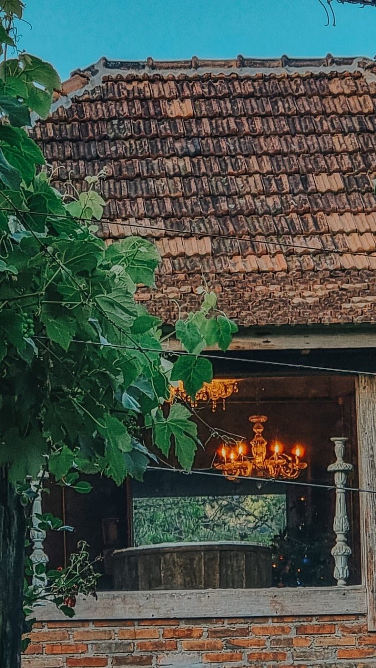 Casa histórica vista Vinhedo e lareira Gramado