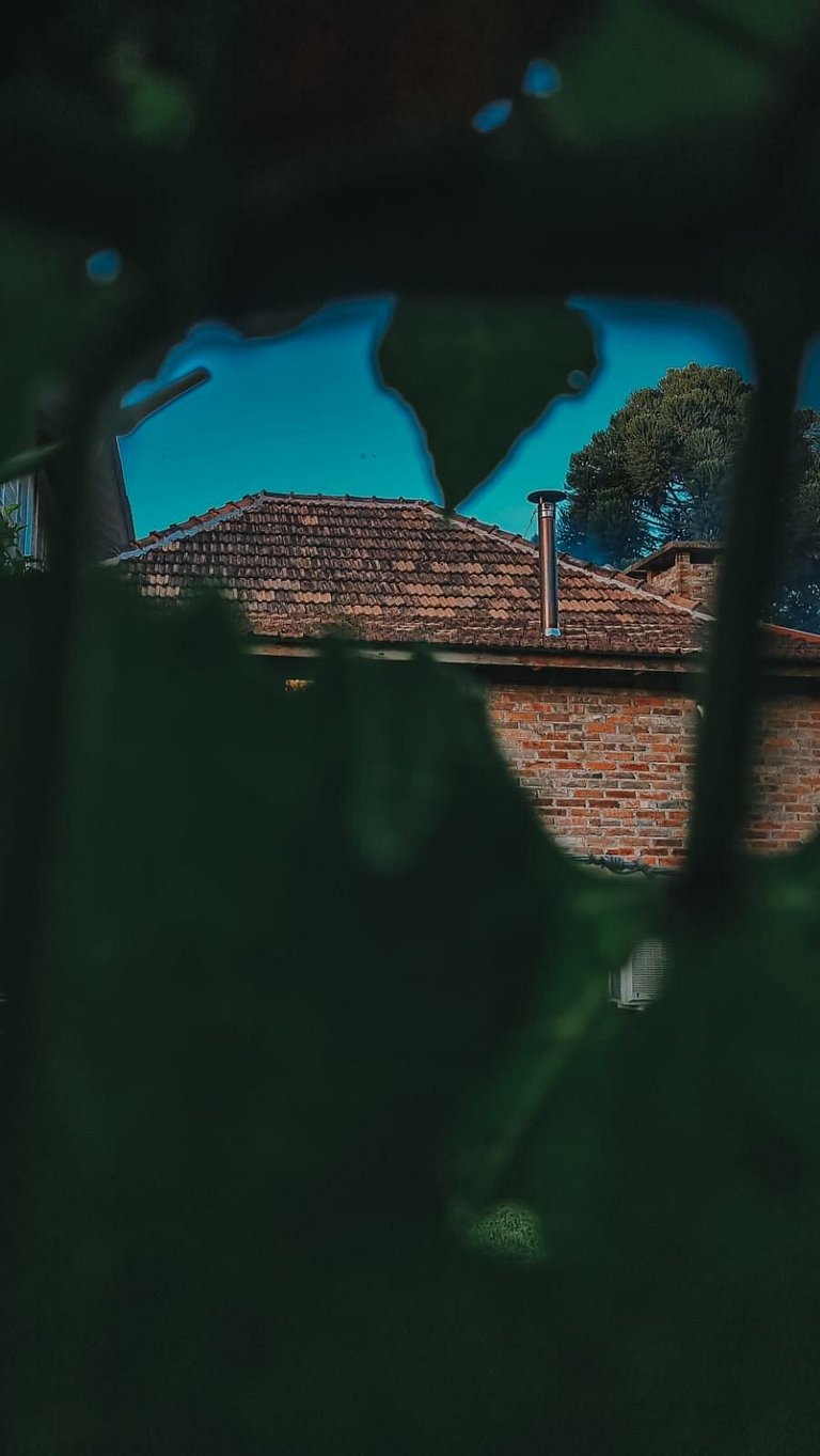 Casa histórica vista Vinhedo e lareira Gramado