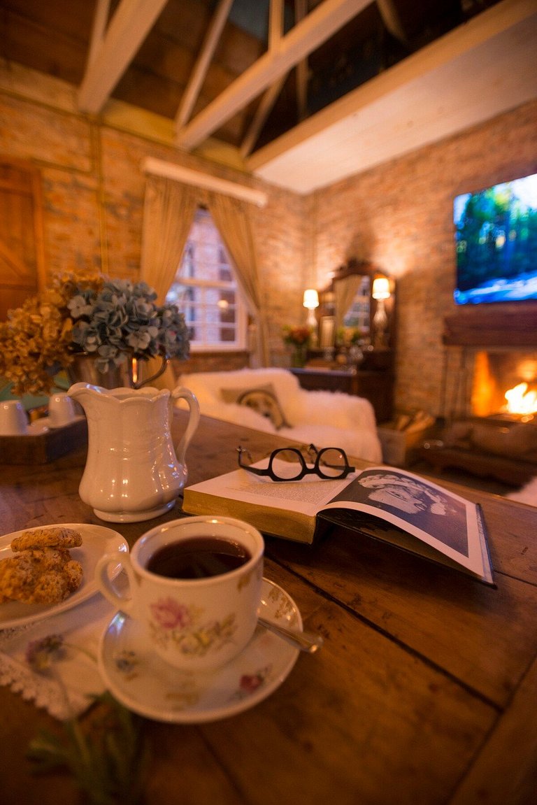 Casa histórica vista Vinhedo e lareira Gramado