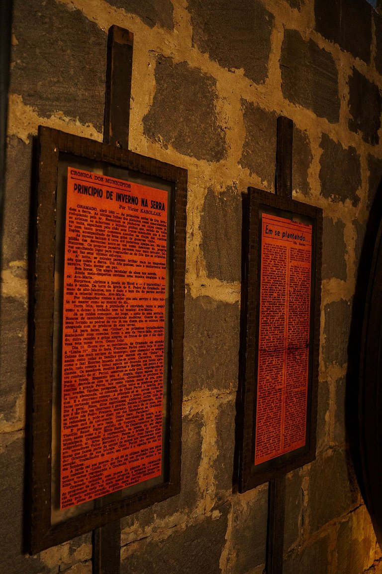 Casa de pedra antiga Vinícola Gramado com lareira